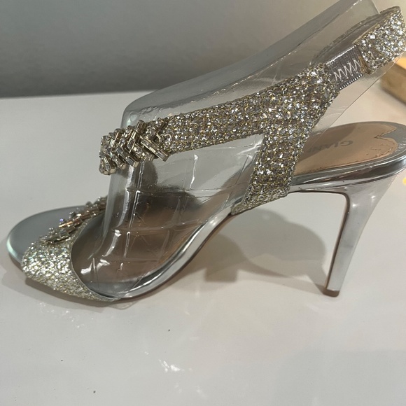 GIANNI BINI SZ 8.5 Silver and Gold with RHINE STONES - Picture 10 of 12